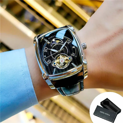 Tonneau Moon Phase Automatic Watch