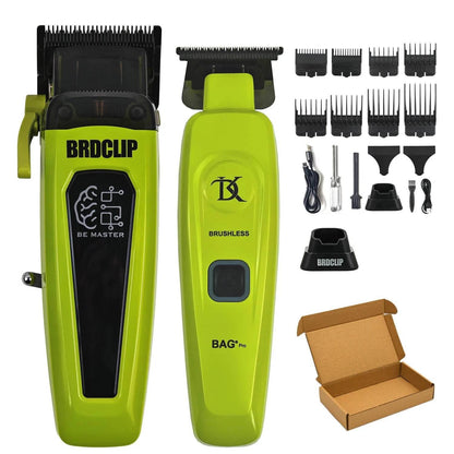 New Professional BRDCLIP BRD106 078 Hair Clipper 7500RPM 7200RPM Hair Salon Trimmer DLC Blade with Charging Base Barber for Men - Empire P.E