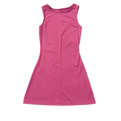 Woman Dress Sleeveless Knit Slim A-Line Female O-Neck Mini Dresses - Empire P.E