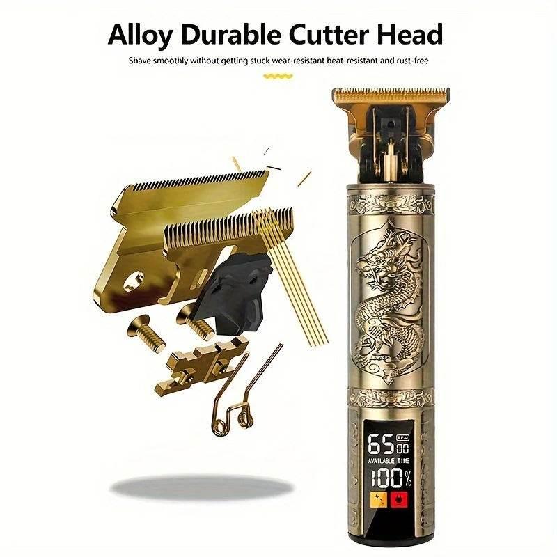 Professional Vintage Hair Clippers and Trimmers Kit, Rechargeable Cordless Haircut & Grooming Set for Men, Beard Trimmer with - Empire P.E