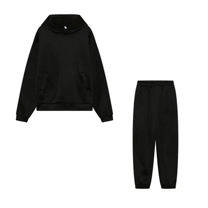2023 Trend Casual Fashion Thickened Long-sleeved Sweater Pants Two-piece Suit