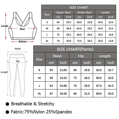 Women Two Pieces Fitness Yoga Set - Empire P.E