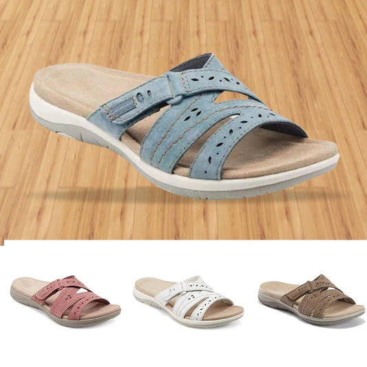 Woman Orthopedic Comfy Premium Round Toe Sandals Hollow Out Hook-and-loop Design сандали ортопедические Shoes  Sandalias - Empire P.E
