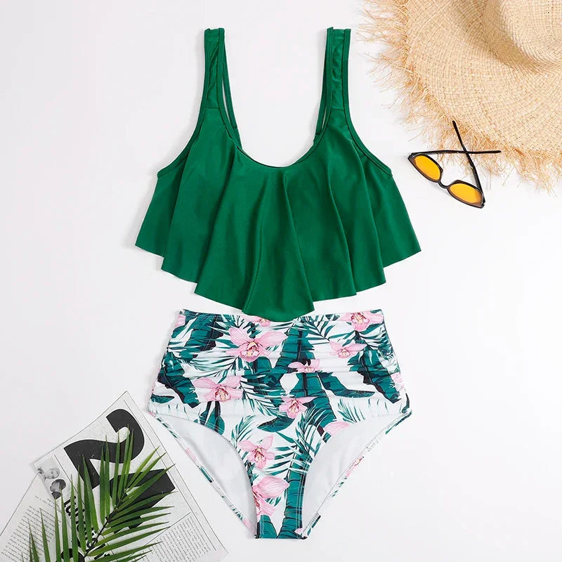 Women's Two Piece High Waist Bikini Set