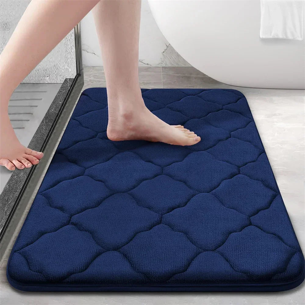Homaxy Super Absorbent Bath Mat Memory Foam Carpet Non-Slip Toilet Bathroom Rug - Empire P.E
