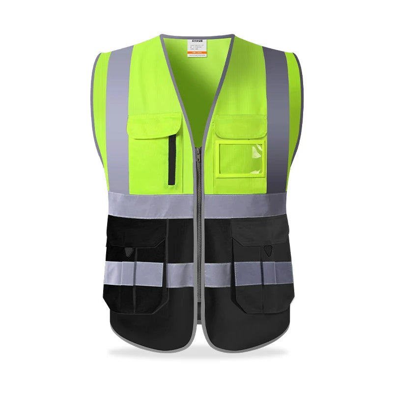 Reflective Safety Vest Multi Pockets Workwear