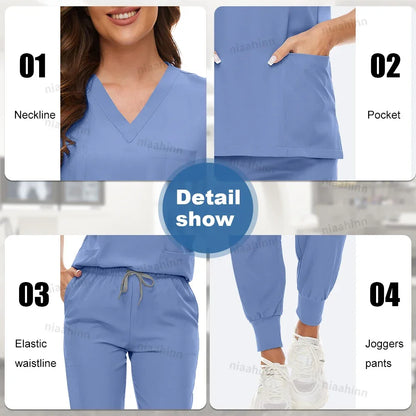 Medical Scrubs Women Breathable Uniform - Empire P.E