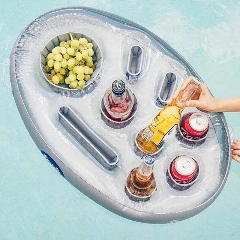 Summer Sea Bucket Cup Holder Inflatable Pool Beach Swimming Play Family Party Float Beer Drink Tray Cooler Table Toy Accessories - Empire P.E