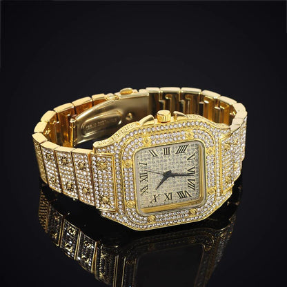 Necklace+Watch+Bracelet Hip Hop 14MM Cuban Link Chain - Empire P.E