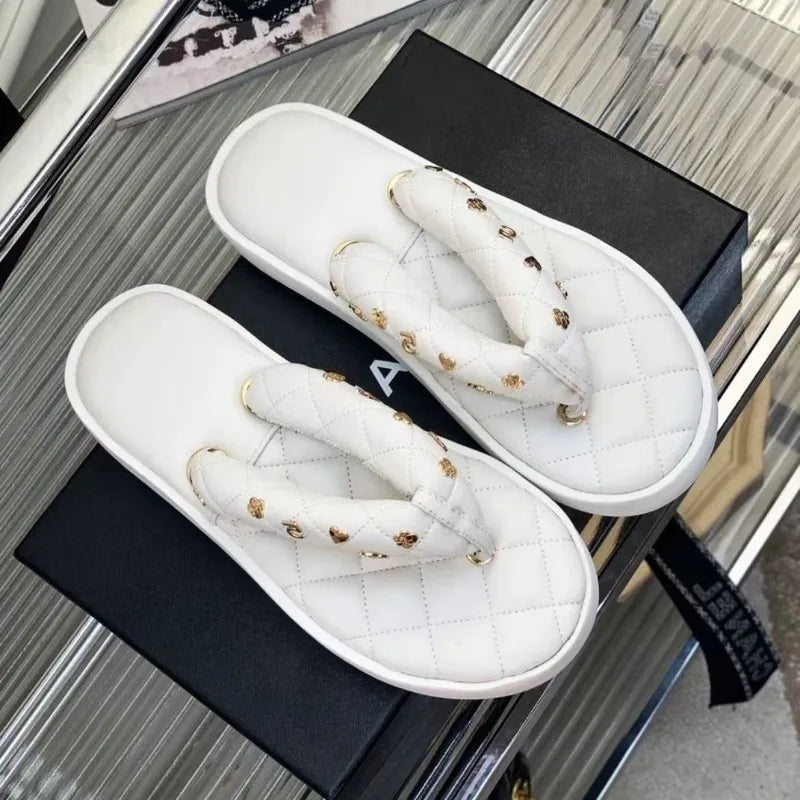 women's  luxury designer   flip flops