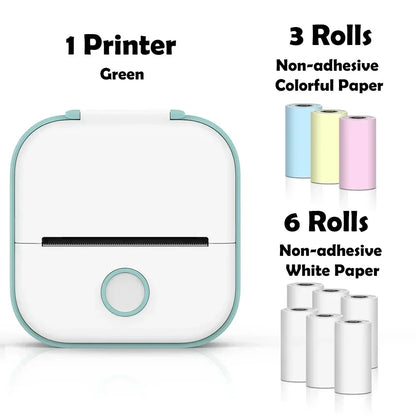 Portable Mini Wireless Thermal Pocket Printer Self-adhesive Stickers - Empire P.E