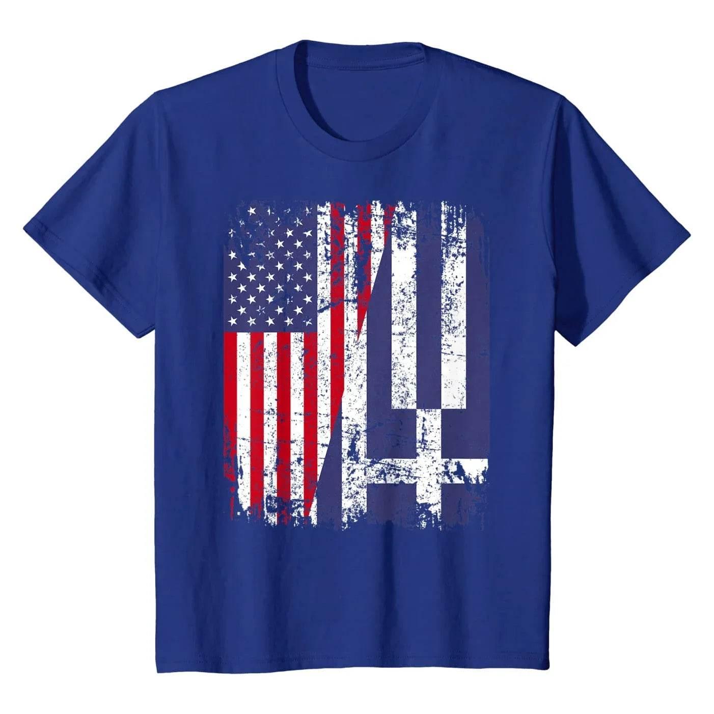Half American Flag Half Greece Flag T Shirt 100% Cotton Short Sleeve O-Neck Casual T-shirts Loose Top New Size S-3XL - Empire P.E
