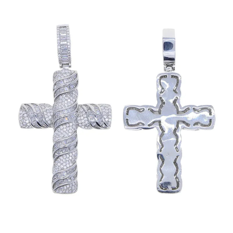 Lab Diamond Cross Pendant