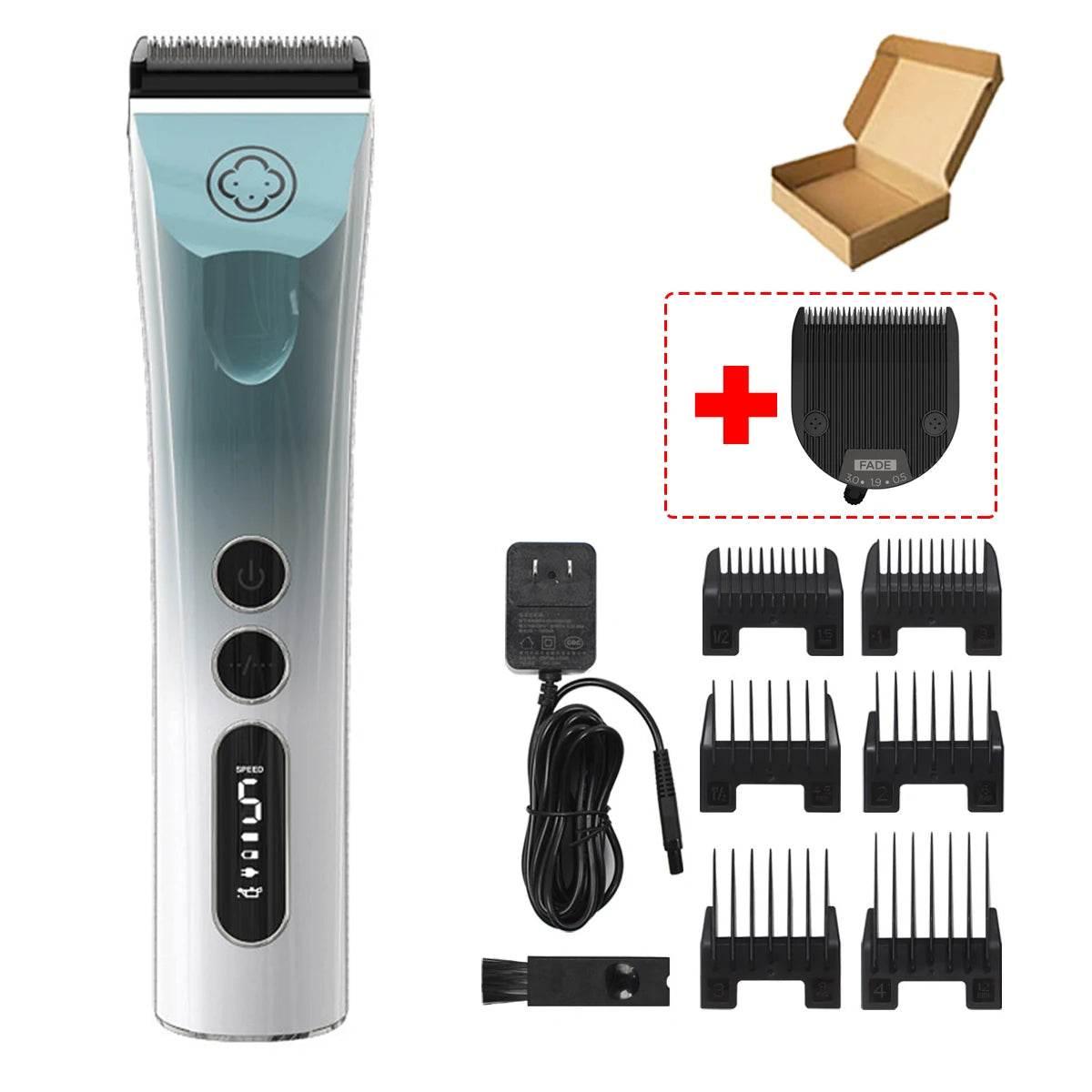 Madeshow 982F 986F Newest Rechargeable High Speed Motor Cordless Waterproof Detachable Electric Body Hair Trimmer for Men - Empire P.E