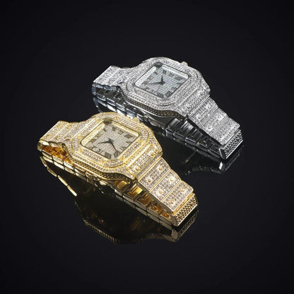 Necklace+Watch+Bracelet Hip Hop 14MM Cuban Link Chain - Empire P.E