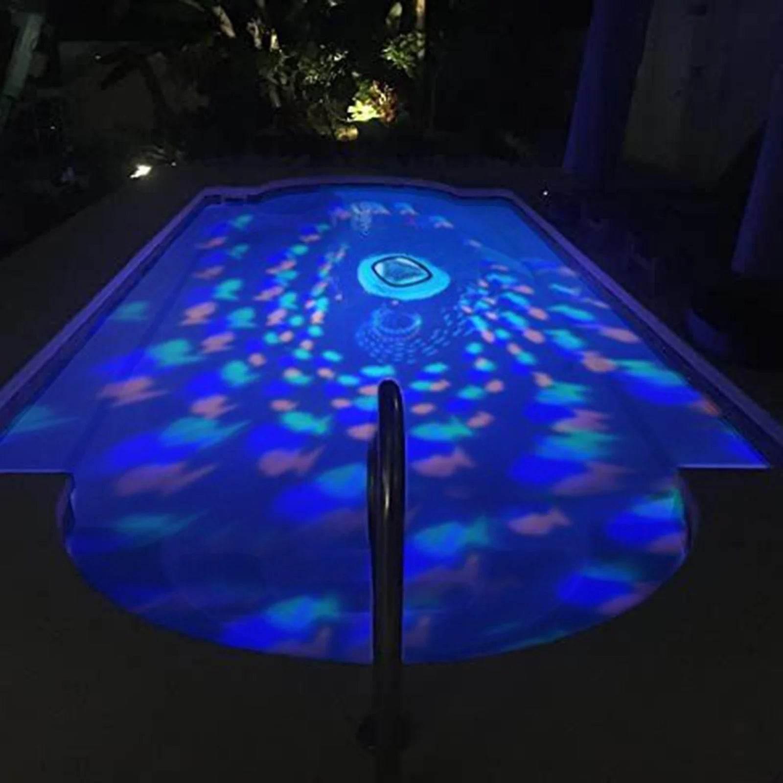 Swimming Pool Lights 4 Colors 5 Mode Cute Fish Pattern Light Underwater Pool Party Lights Floating Projector Lights Garden Decor - Empire P.E