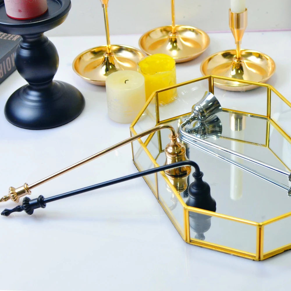 Bell Candle Wick Snuffer Candlestick Holder