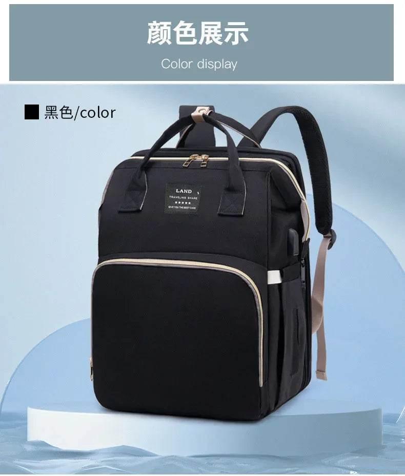 New Multifunctional Mother and Baby Bag Mom Bag Bottle Backpack Folding Sleeping Changing Bag Diaper Backpack - Empire P.E
