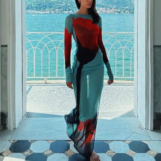 Sexy Women’s Slim Fit Long Dress Cover-Ups
