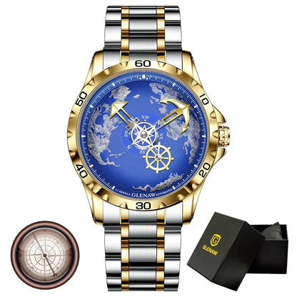 Men's Nautical Glowing Waterproof Mechanical Watch