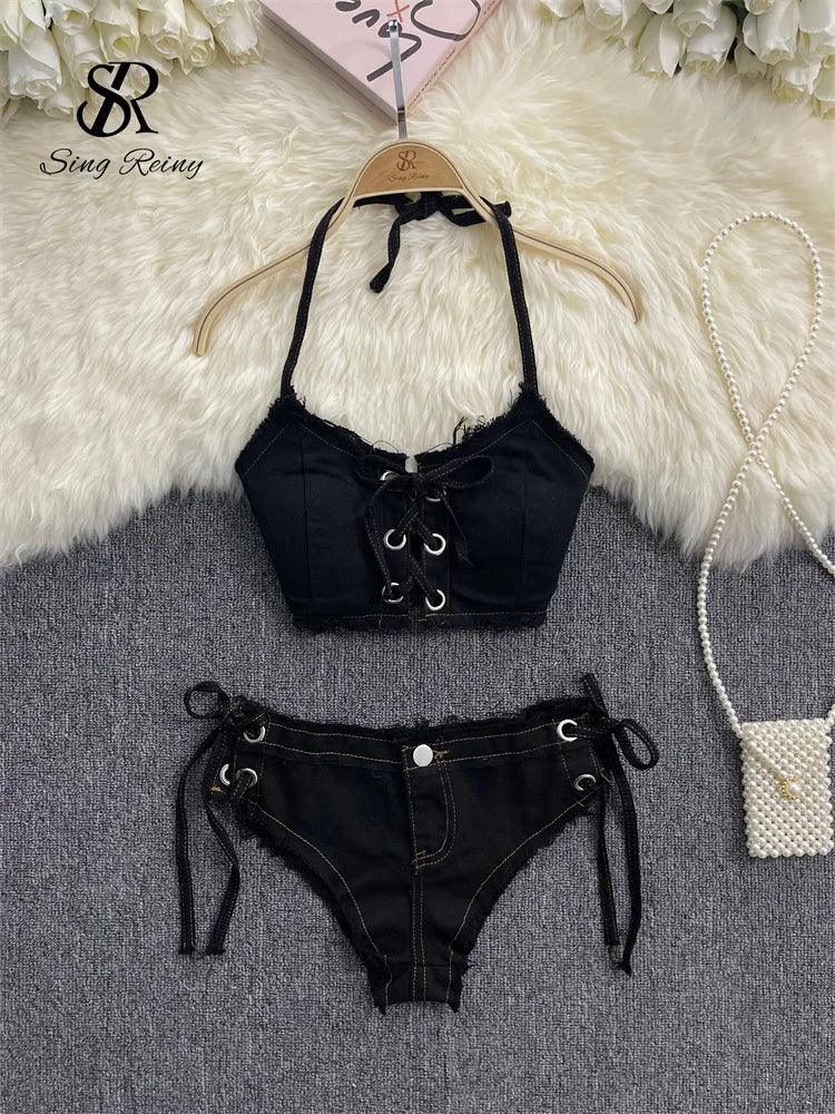 Women Bikini Denim Suits - Empire P.E