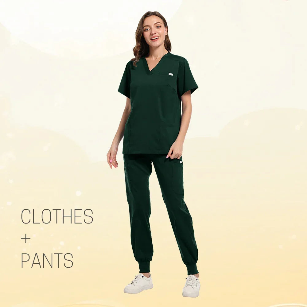 Multicolor Women Pet Shop Doctor Scrub Set
