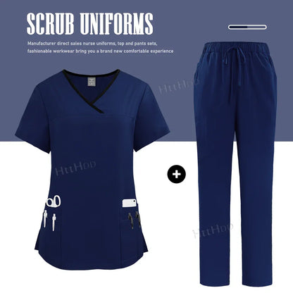 Nurse Uniform Healthcare Scrubs Set