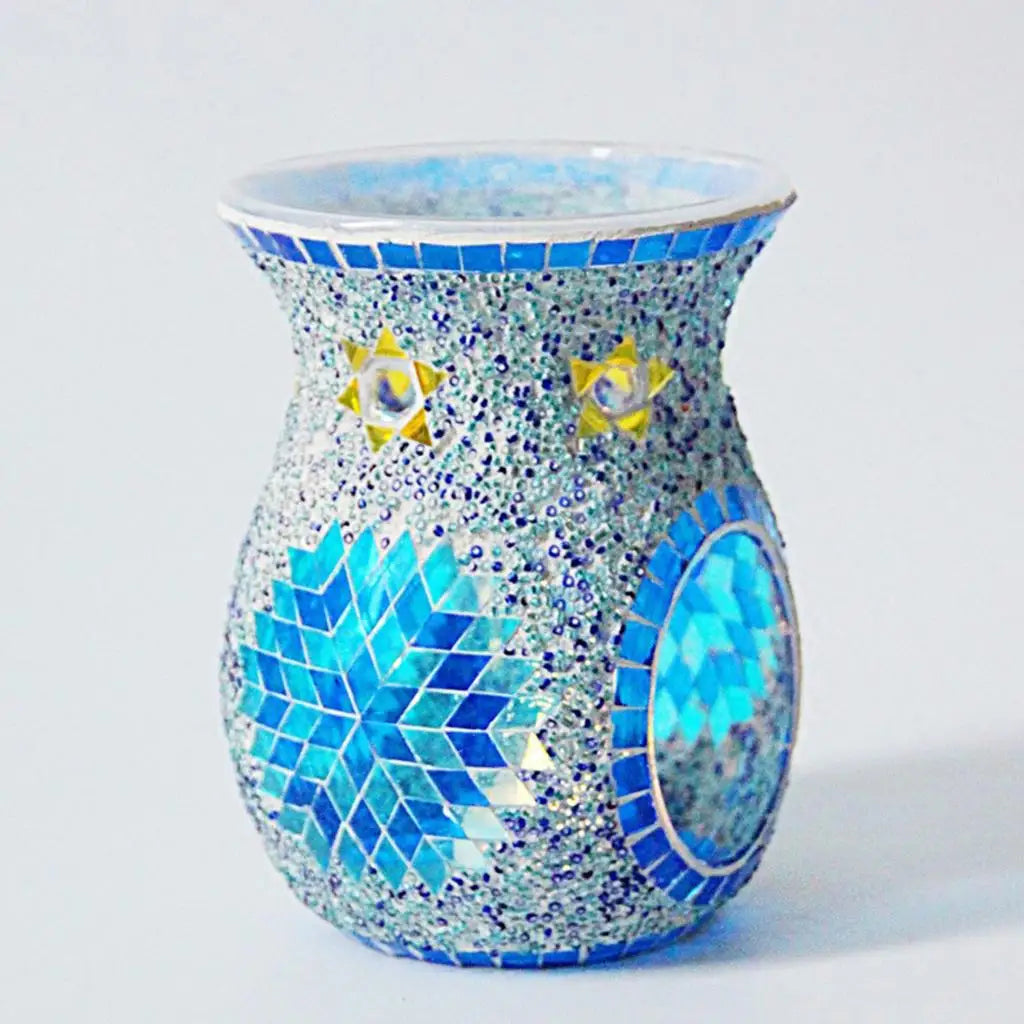 Turkish Style Mosaic Glass Oil Burner Candle Holder