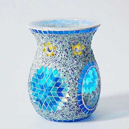 Turkish Style Mosaic Glass Oil Burner Candle Holder