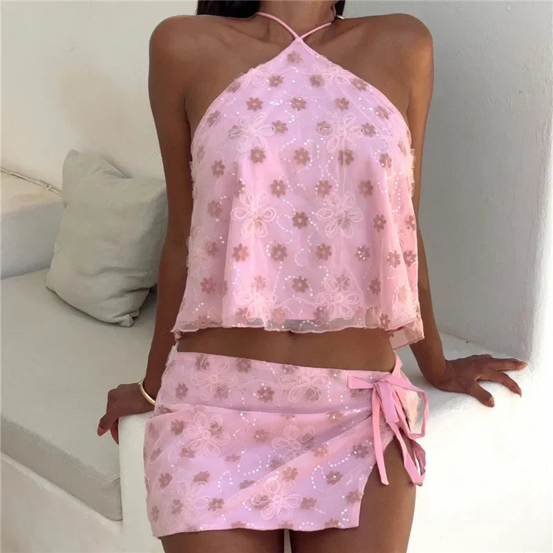 Women's Two Piece Skirts Outfit - Empire P.E