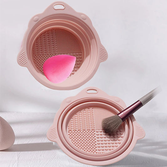 Makeup Brush Cleaner Cleaning Bowl Tool Set