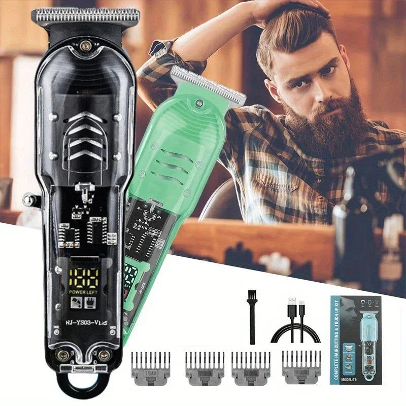 Transparent Body Electric Hair Clipper Professional Trimmer - Empire P.E