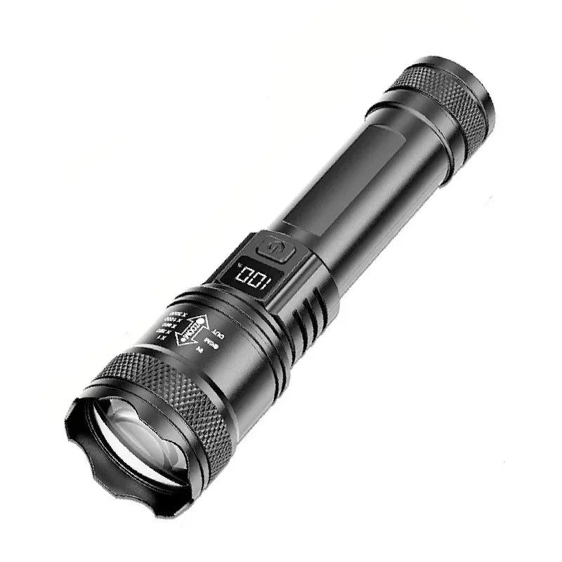 High Power 2000LM LED Flashlight Built-in Battery USB Rechargeable - Empire P.E