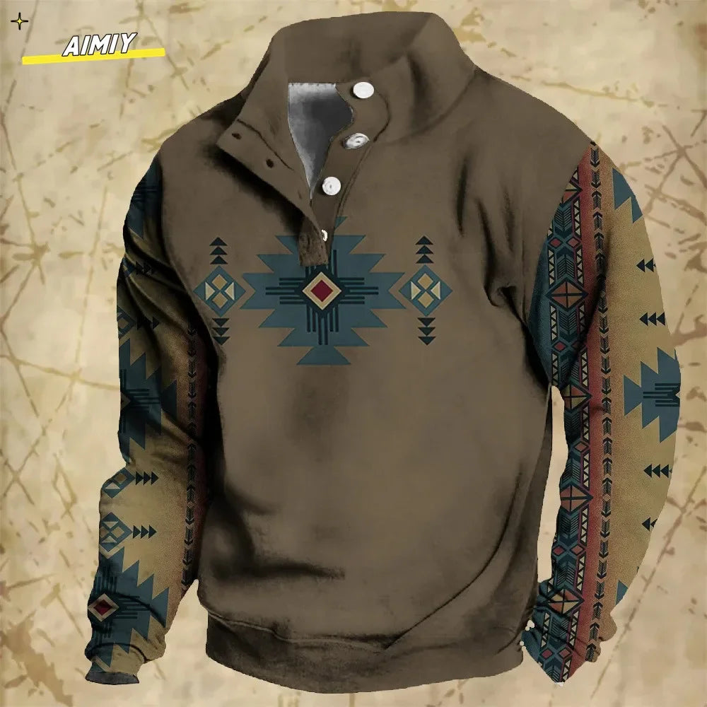 Vintage Men's Hoodie Casual Jacket - Empire P.E
