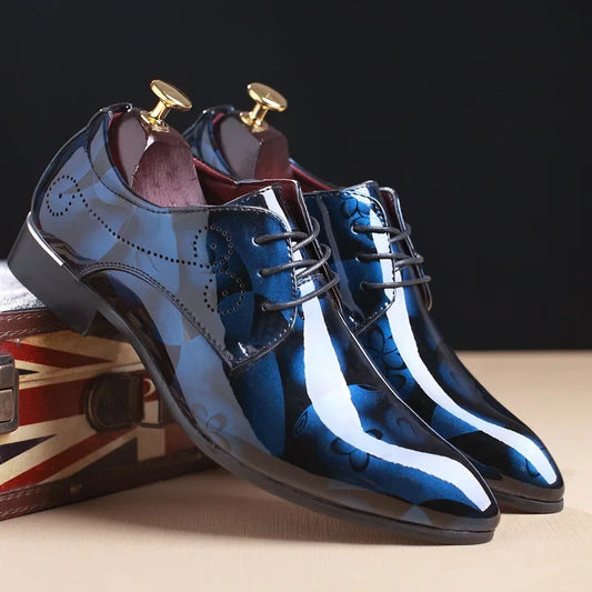 Men's Dress Shoes Floral Pattern Oxfords - Empire P.E