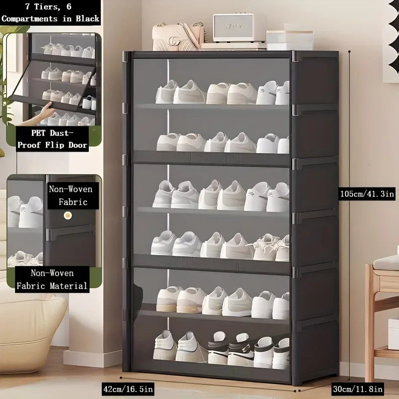 Shoe Rack-Shoe Storage Cabinet Vertical Shoe Organizer