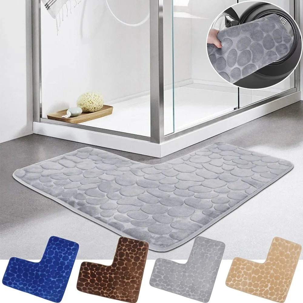 Bathroom Rug L-Shaped Bath Mat - Empire P.E