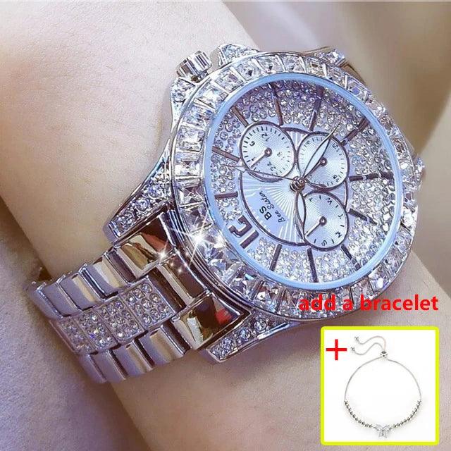 New Women Quartz Diamond Luxury Watch - Empire P.E