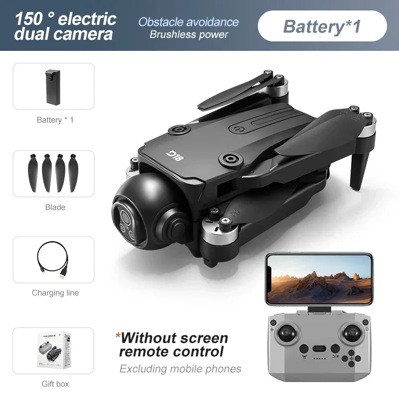 New D18 RC Drone 8K Professional HD Dual Camera