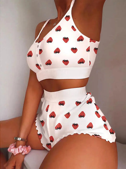 2025 New Women Butterfly Print Pajamas Set - Empire P.E