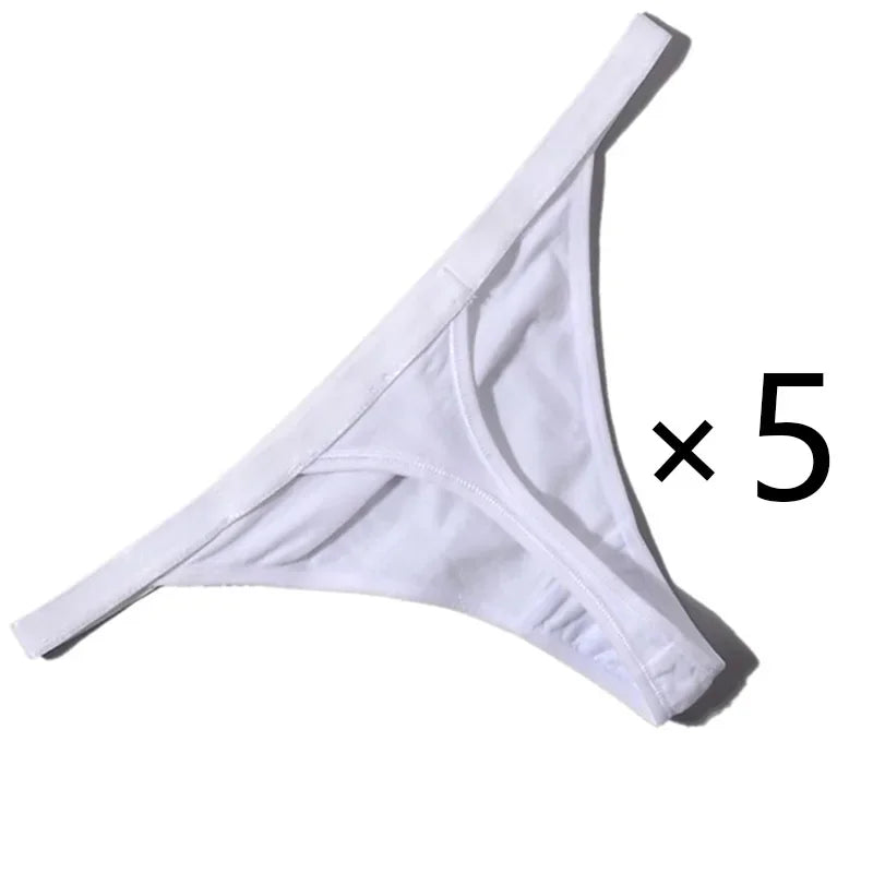 5PCS/Set Women Cotton G-string Panties Thongs Underwear - Empire P.E