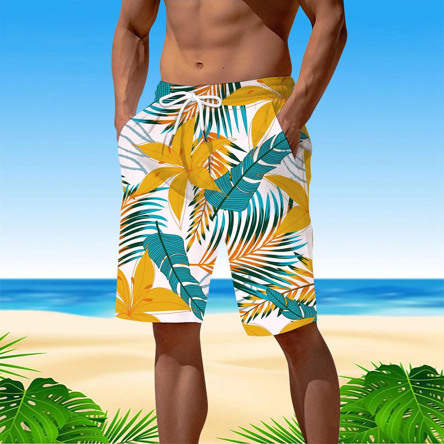 Personality Hawaii Summer Tropics Beach Shorts