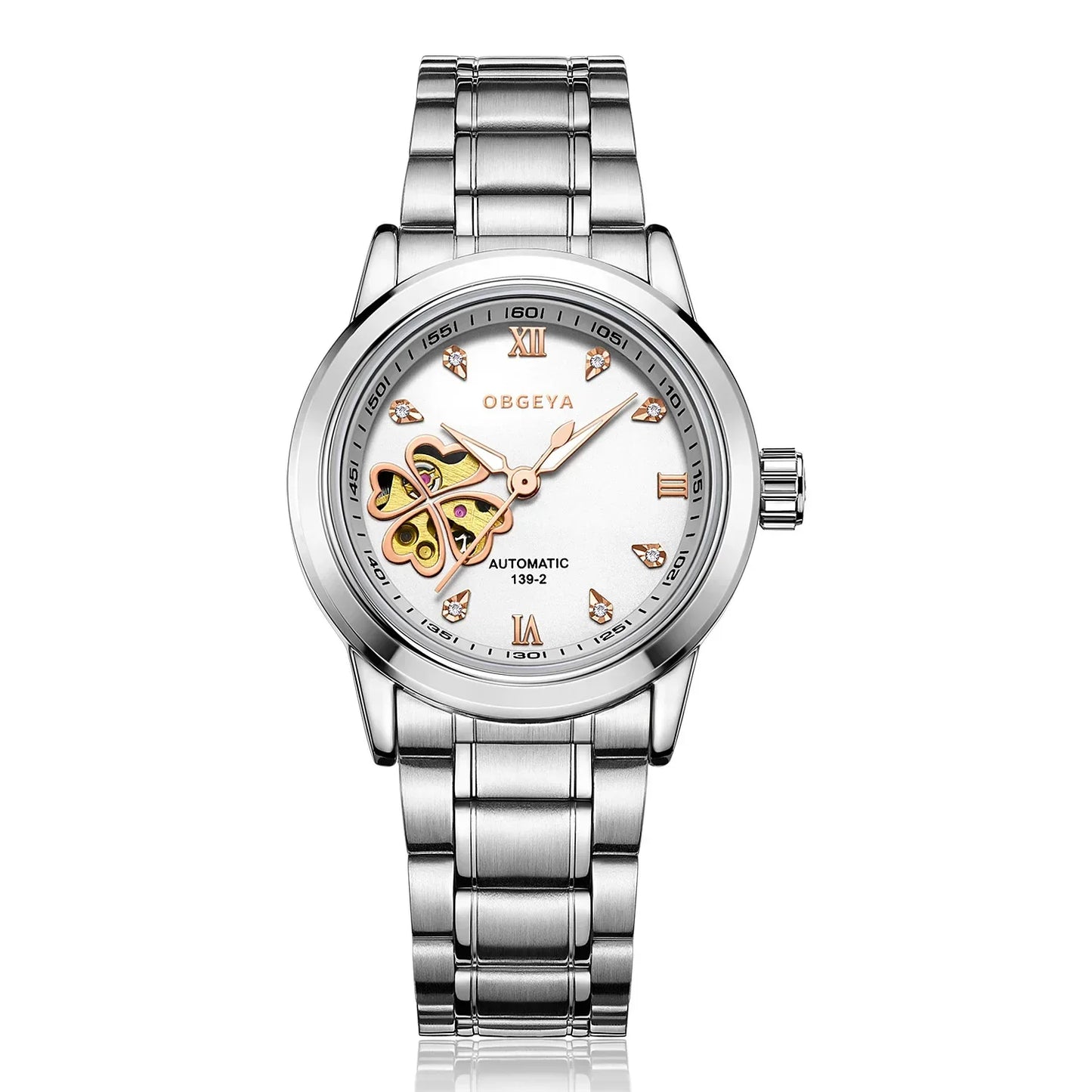 Women's Leather Mechanical  WristWatches