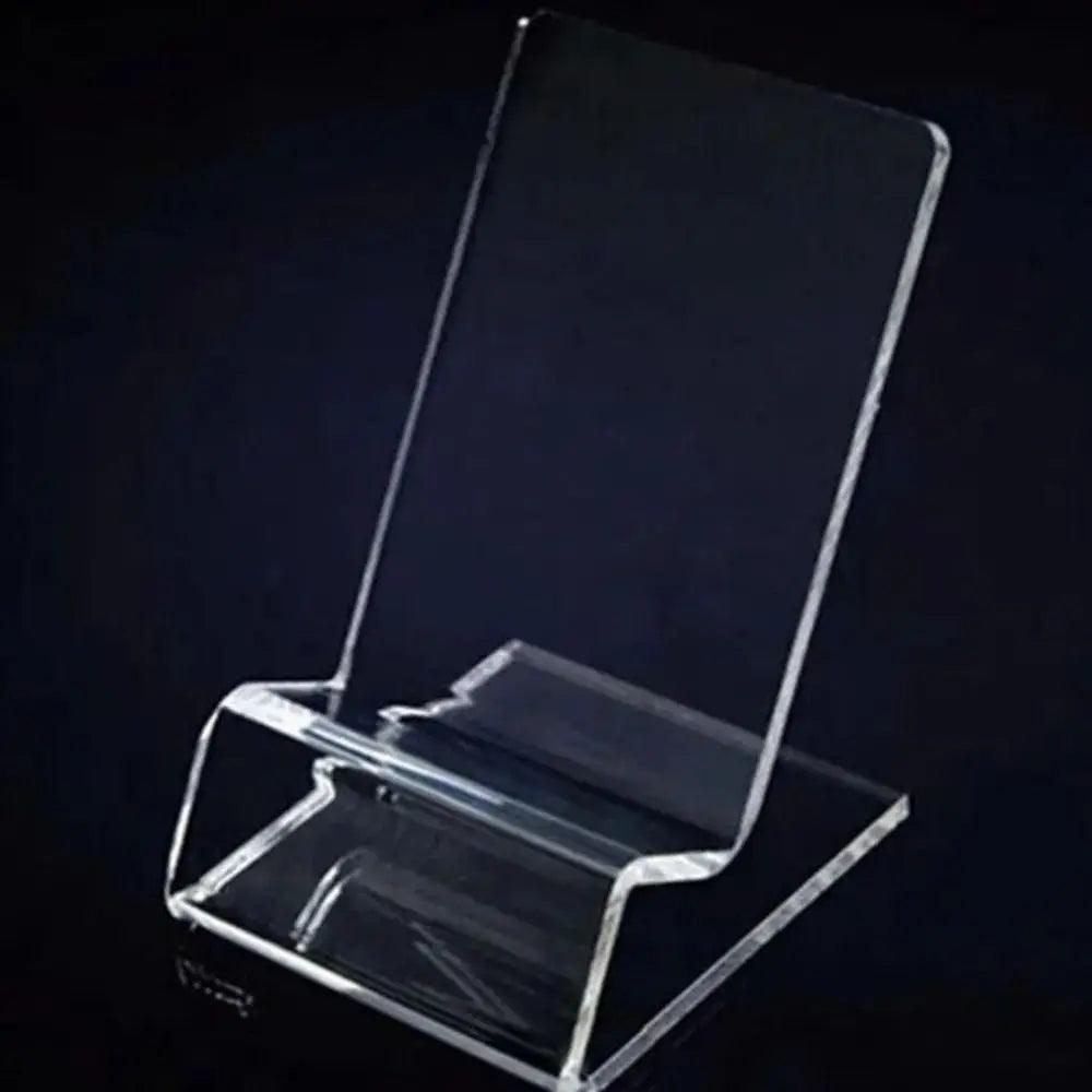 New Portable Acrylic Phone Holder Transparent Rack Stand Display Stand Desk Organizers Office Accessories Cell Phone Holder - Empire P.E