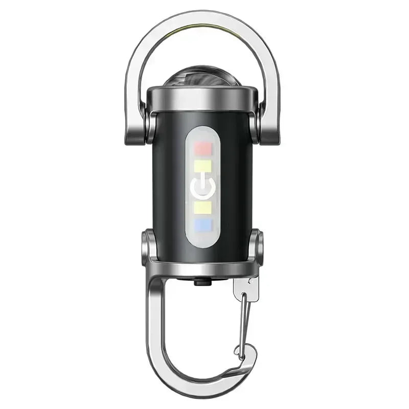 Bright COB LED Keychain Flashlight-Multifunctional USB Rechargeable - Empire P.E