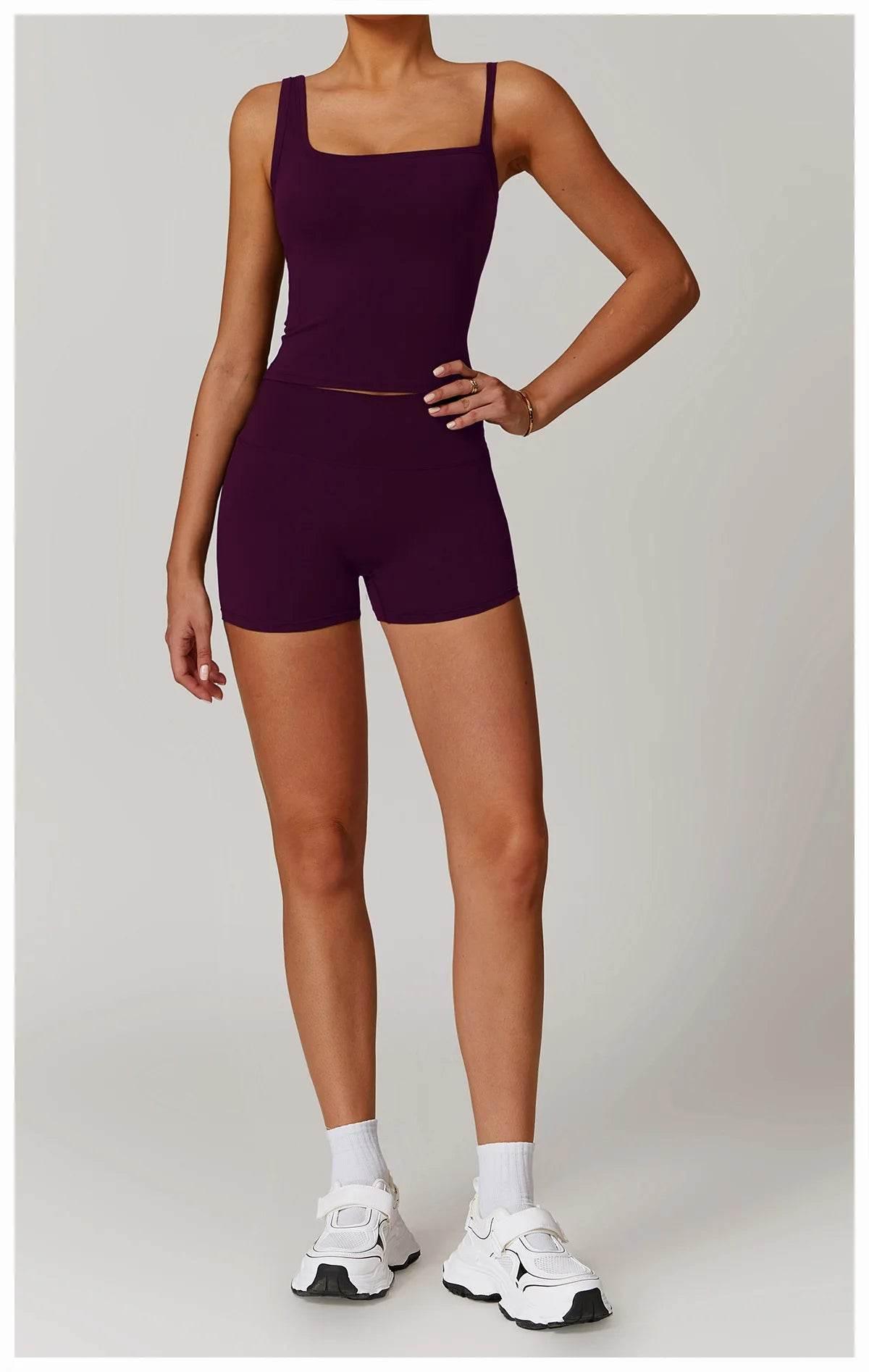 New Women Yoga Shorts High Waist Beautiful Buttocks Gym Sexy Feel V-shaped Shorts Sports Fitness Tights Push up Run Leggings - Empire P.E