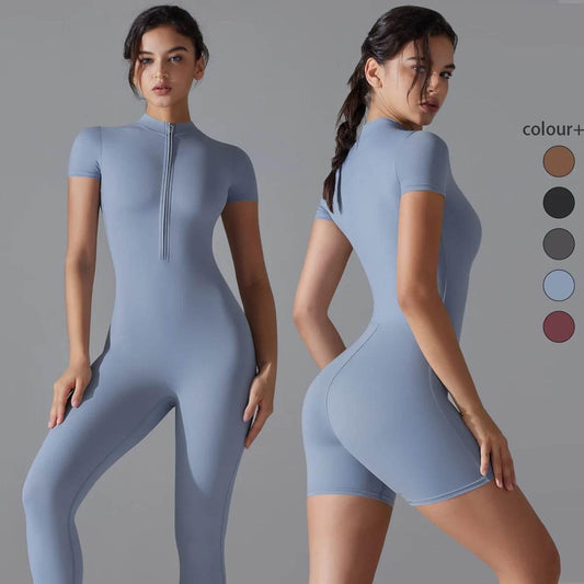 Women Bodysuits Fitness Sports Bodysuit Yoga Suit Breathable Quick Drying Sports Yoga Clothing Women's Gym Push Up Workout - Empire P.E