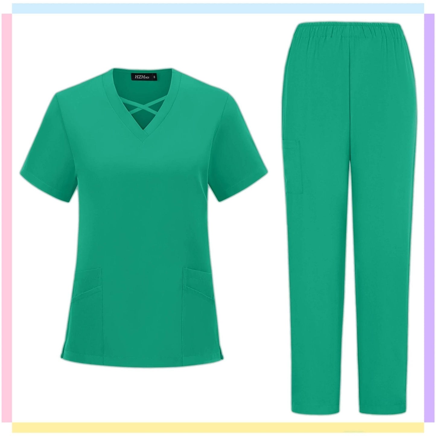 Hot Sale Anti Wrinkle Washable Soft Nurse Scrubs Hospital Medical Scrubs Women Nursing Top Jogger Scrubs Uniforms Sets Work Wear - Empire P.E