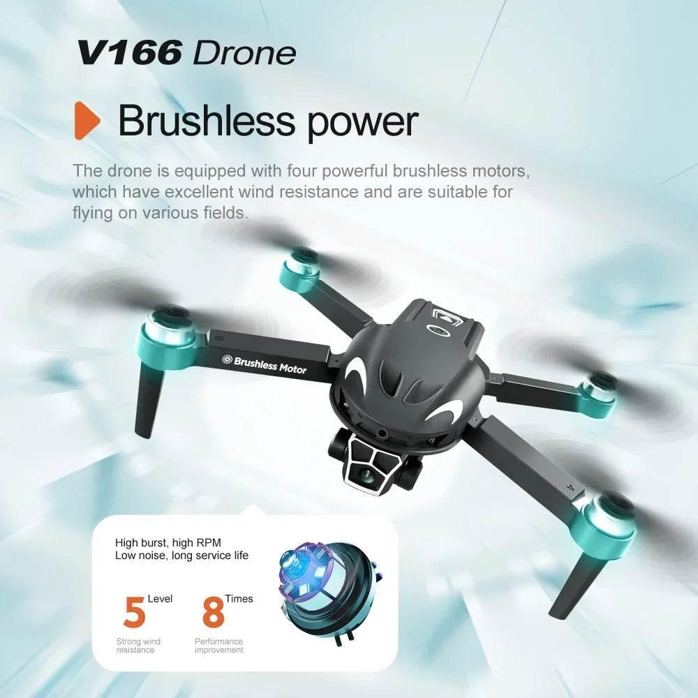 V166 Drone dji fpv 8k professional rc helicopter Mini ufo aircraft jjrc plane elicoptero en oferta low price drones Aircraft - Empire P.E