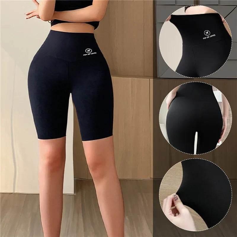 Sports Short Leggings Gym Fitness Push Up Shorts Women Yoga Slim Fit Half Pants Elastic High Waist Summer Thin Workout Tights - Empire P.E
